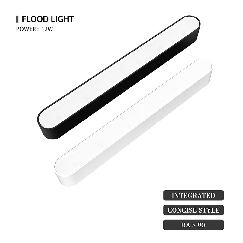 Magnetic track floodlight