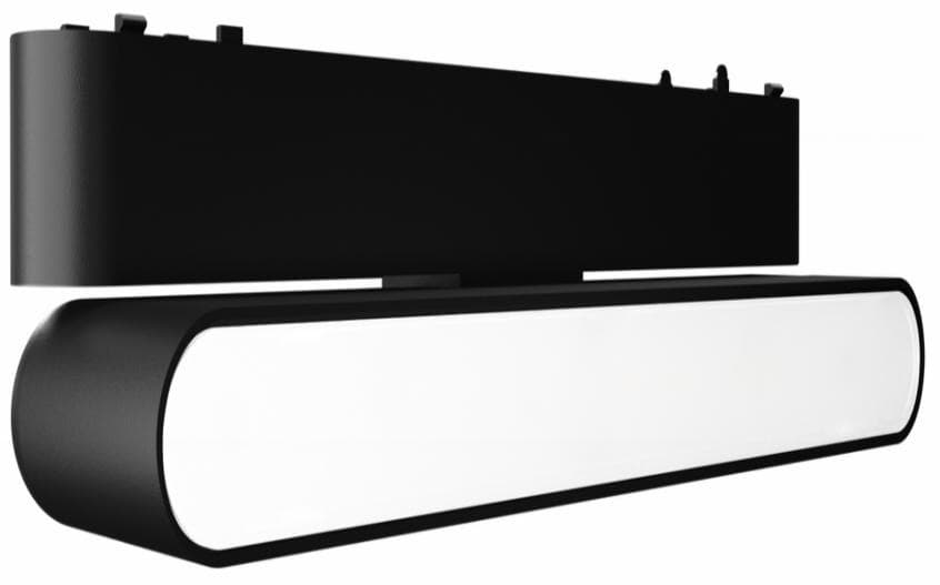 Magnetic track folding floodlight