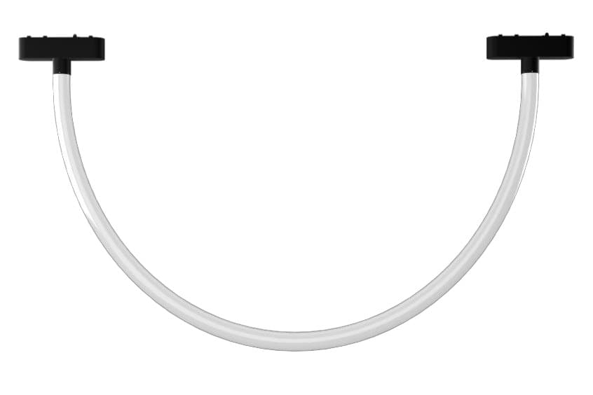Magnetic track flexible light — 10 W · 1 m – Black