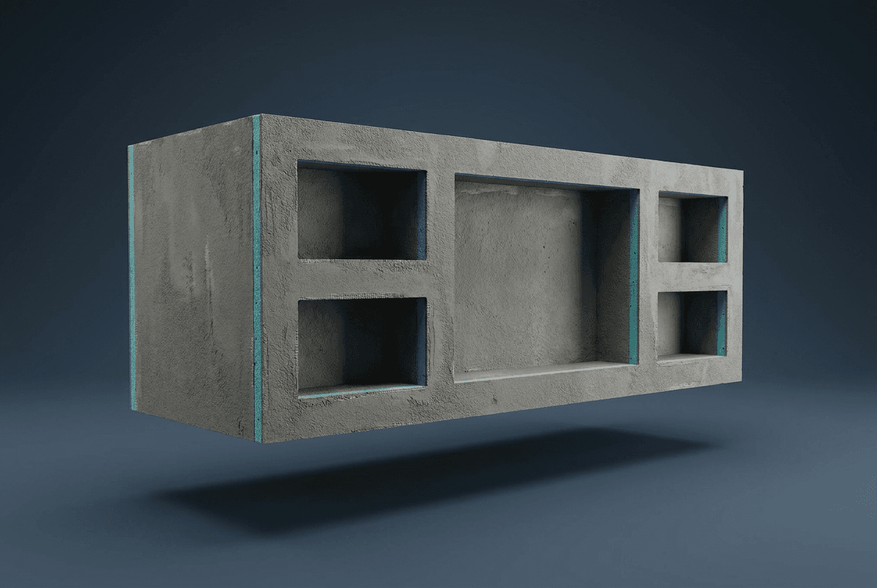 Meuble-vasque avec niches