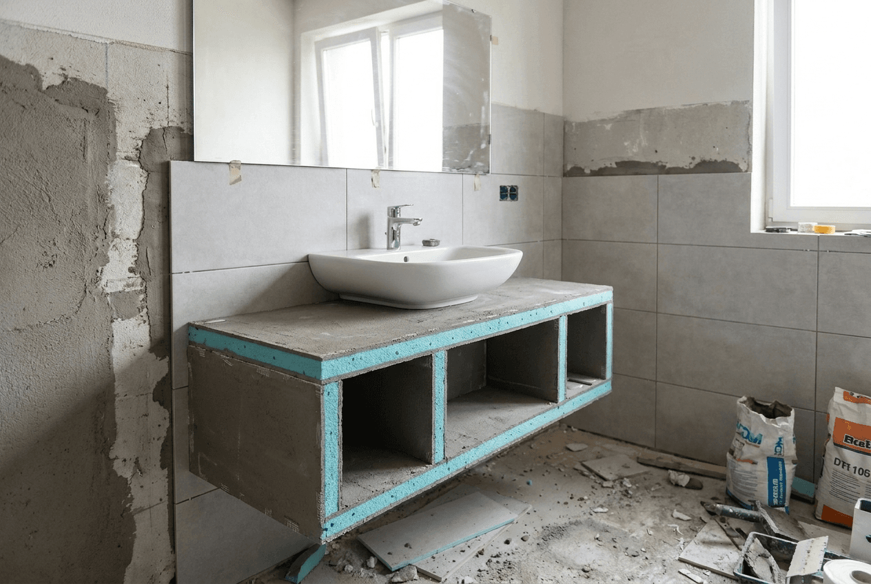 Meuble de salle de bains suspendu