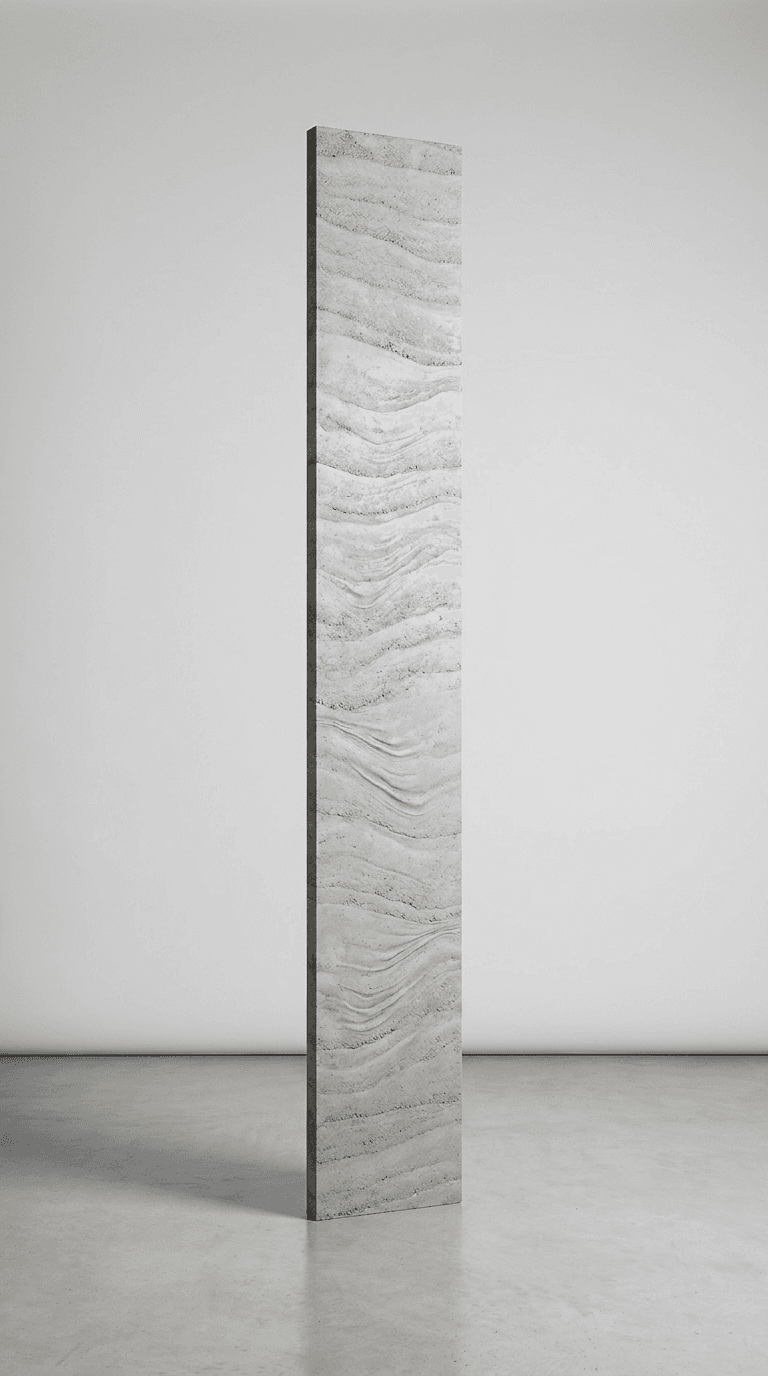 Cave Rammed Earth Board — Light Grey