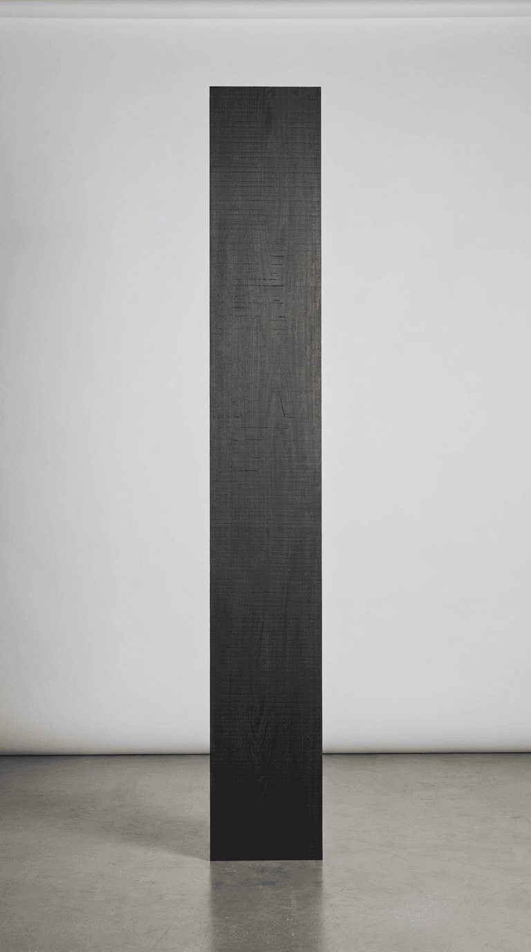 Charcoal Burnt Wood Board — Dark Grey