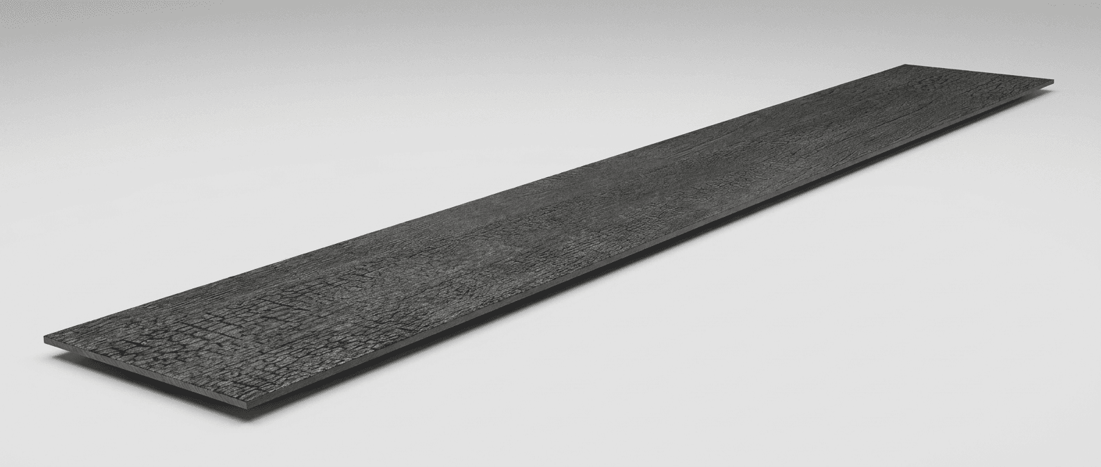 Coarse Charcoal Burnt Wood Board