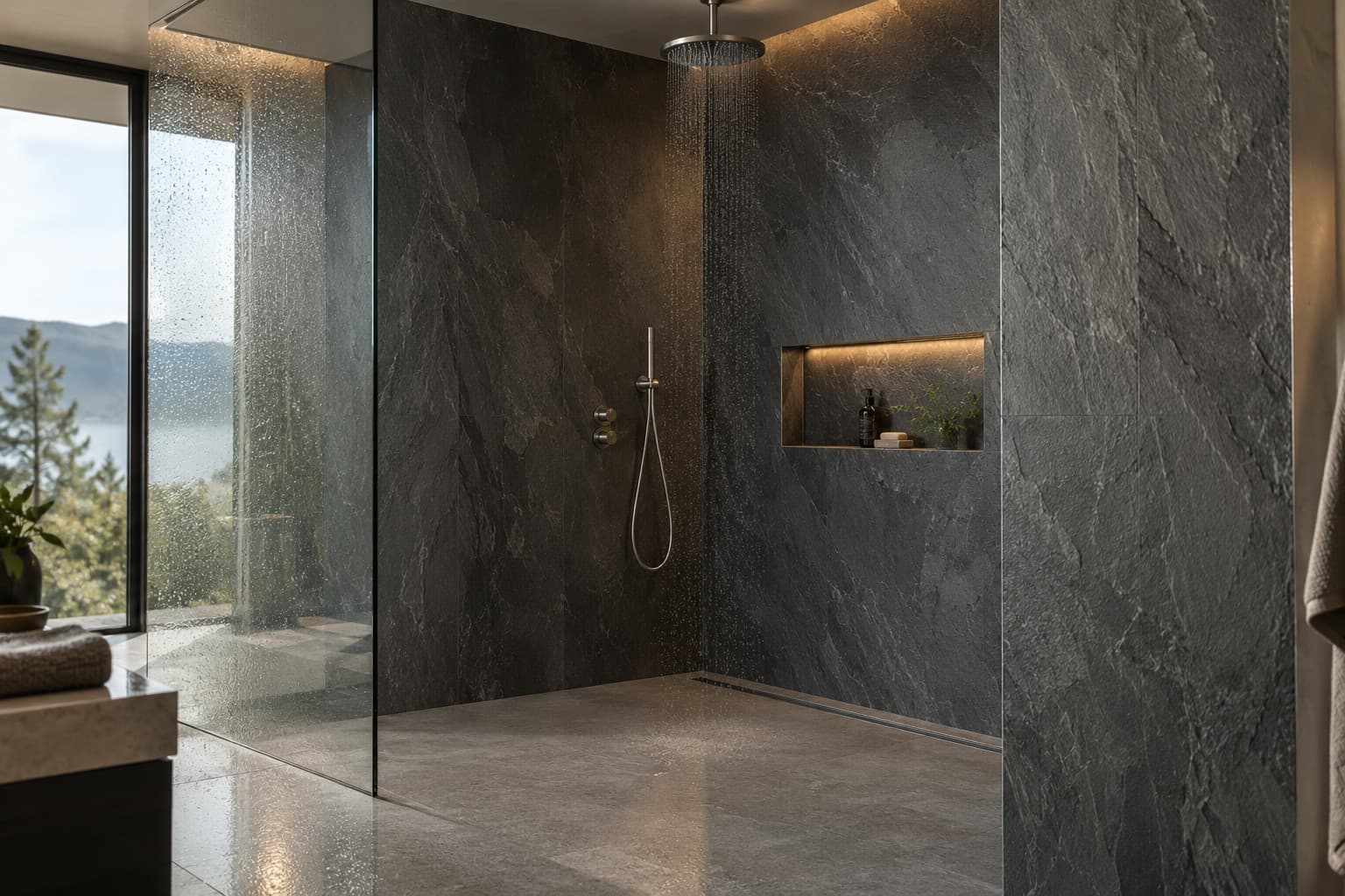 Bathroom walls