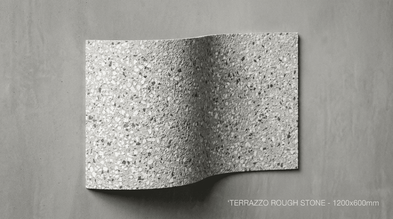Terrazzo Rough Stone — Light Grey