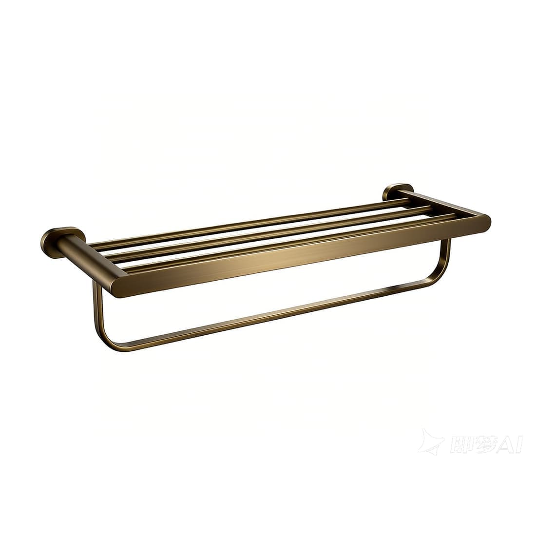 Double towel rack — Bronze