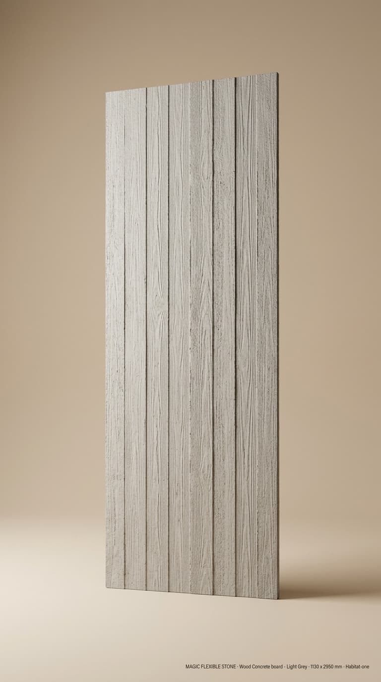 Wood Concrete Board — Light Grey