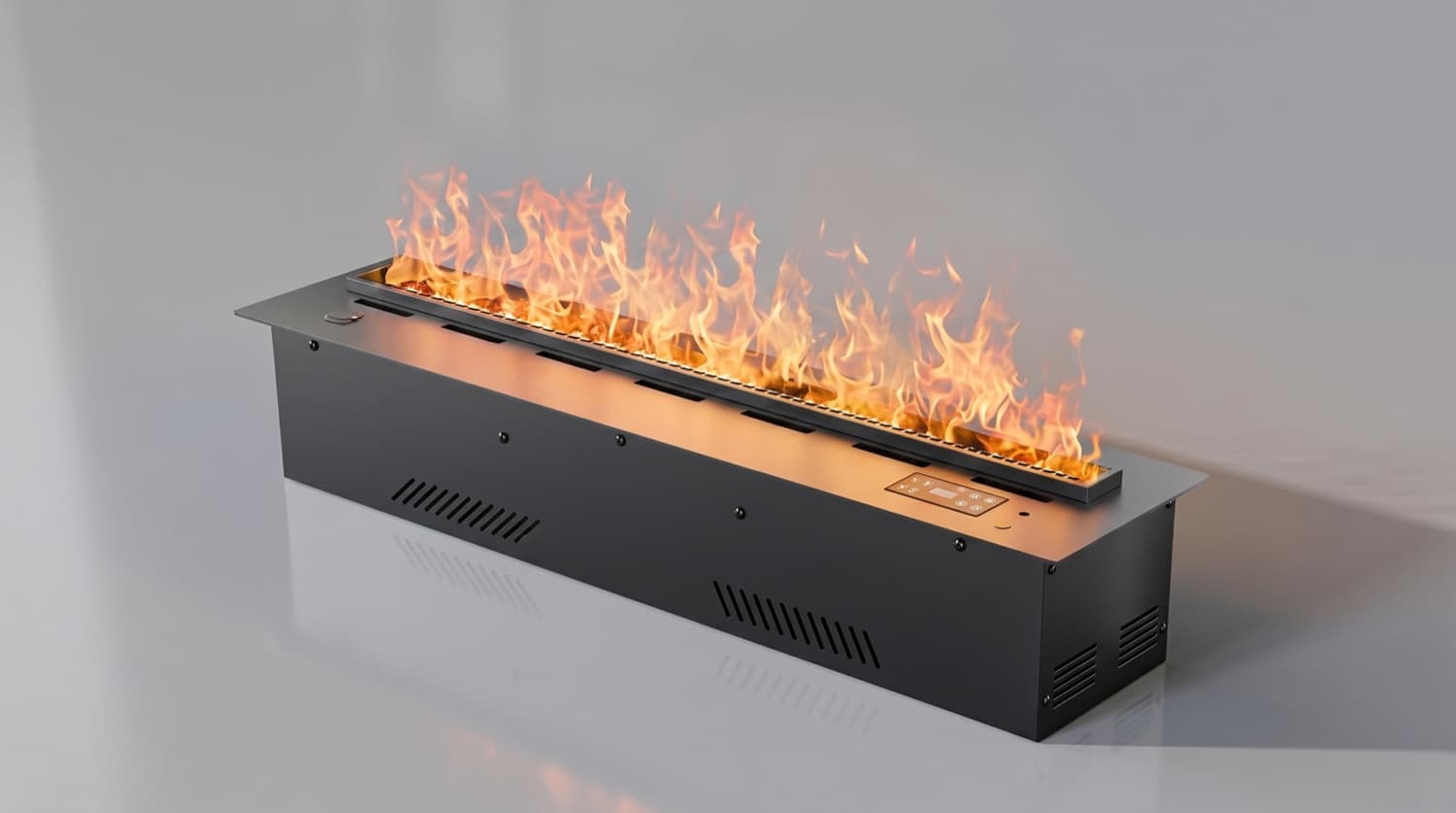 Water Vapour Fireplace 700 mm — matt black