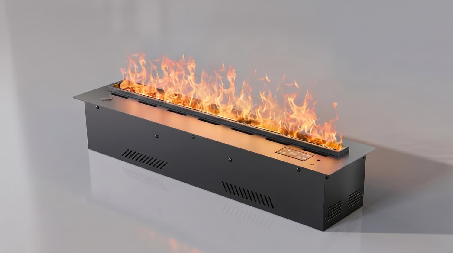 Water Vapour Fireplace 800 mm — matt black