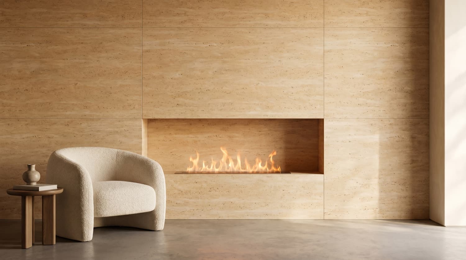 Water Vapour Fireplace 700 mm — matt black