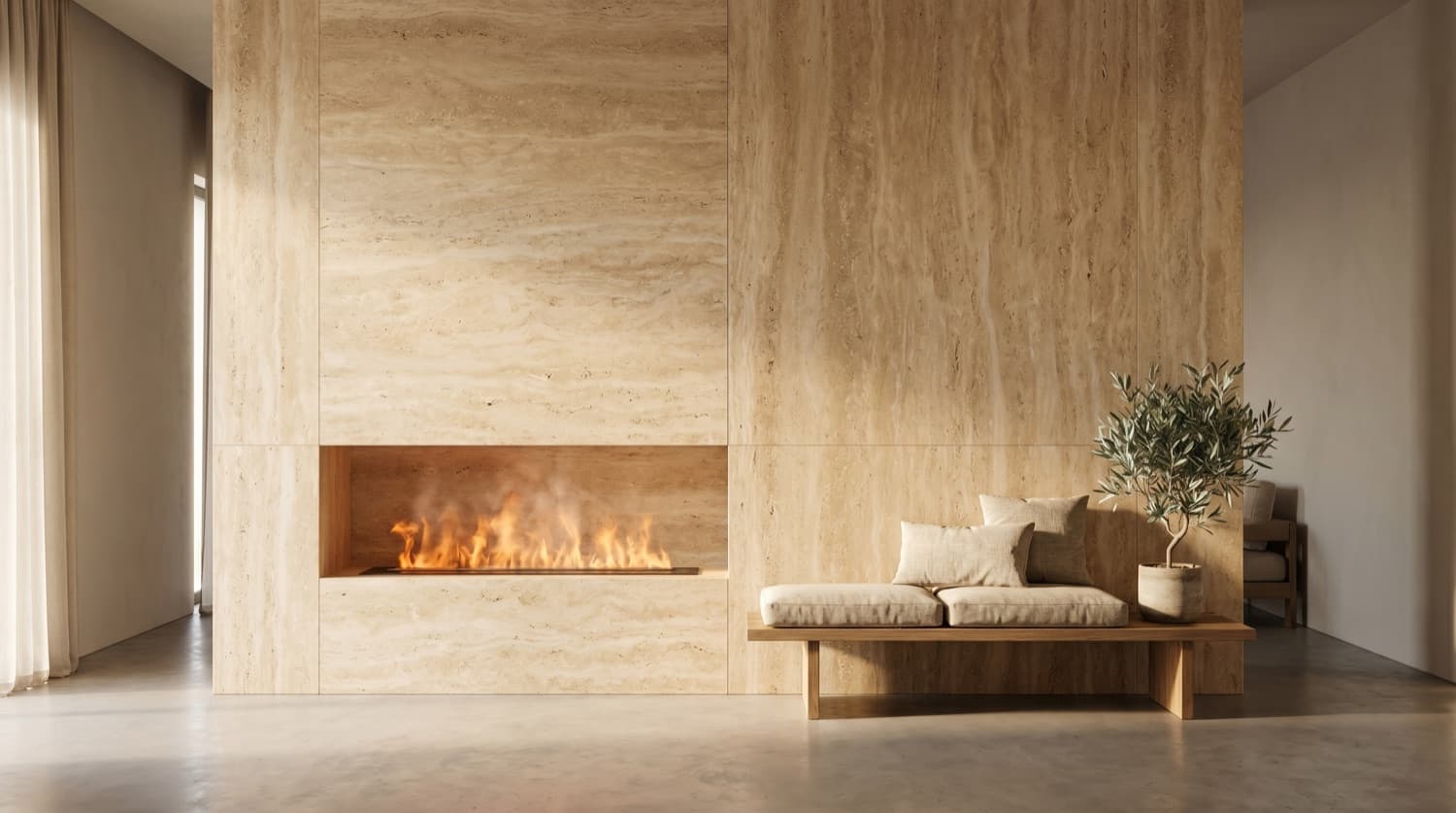 Water Vapour Fireplace 1500 mm — matt black