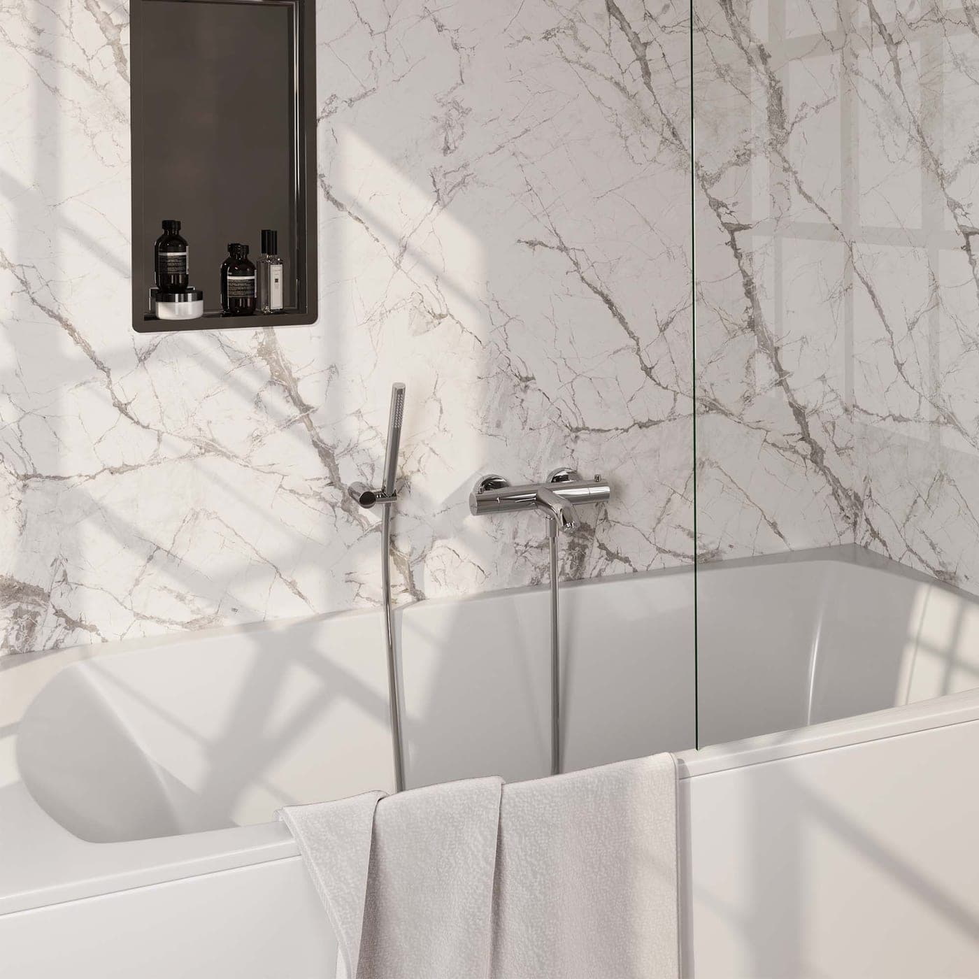 Edition Thermostatische opbouw badkraan met handdouche
